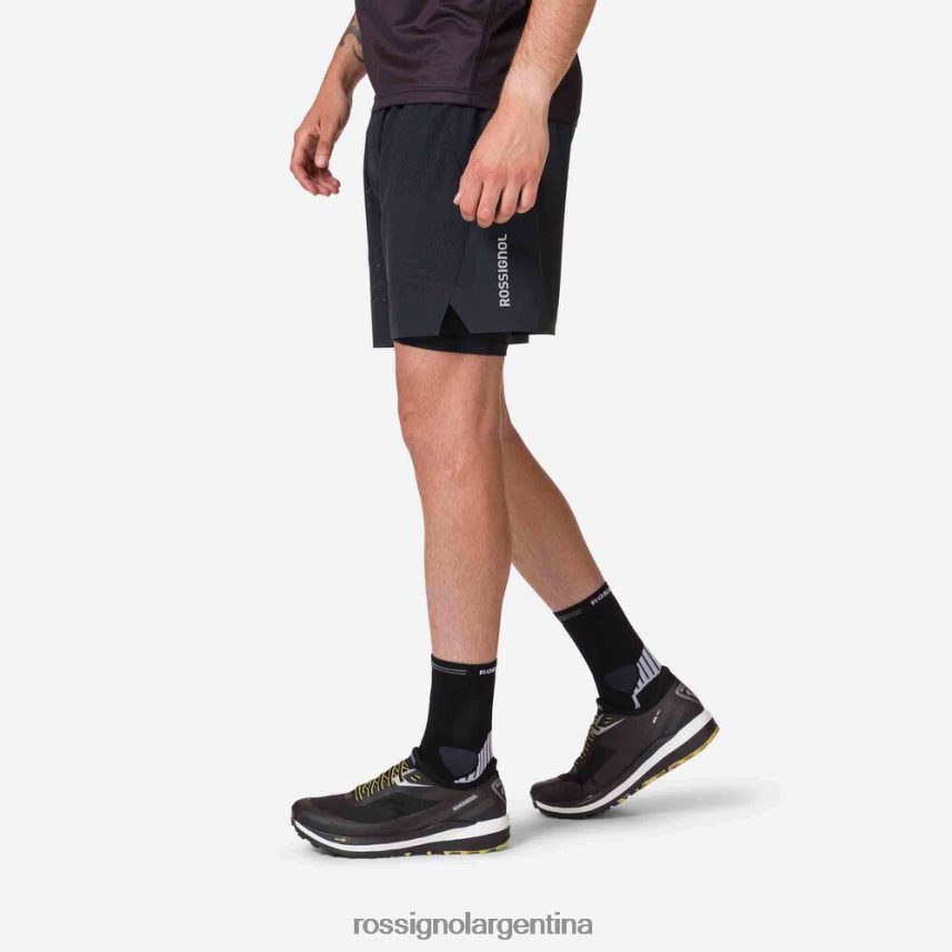 Rossignol hombres pantalones cortos para correr en montaña 82LVV6135 negro fondos