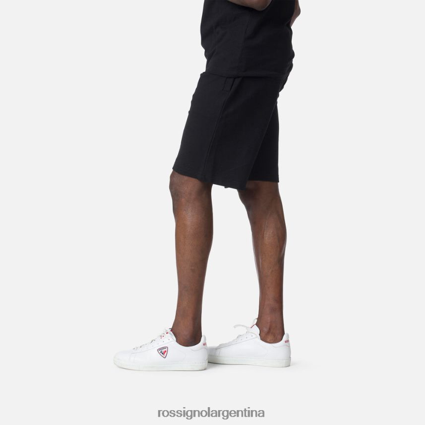Rossignol hombres shorts de algodón con logo 82LVV6459 negro fondos