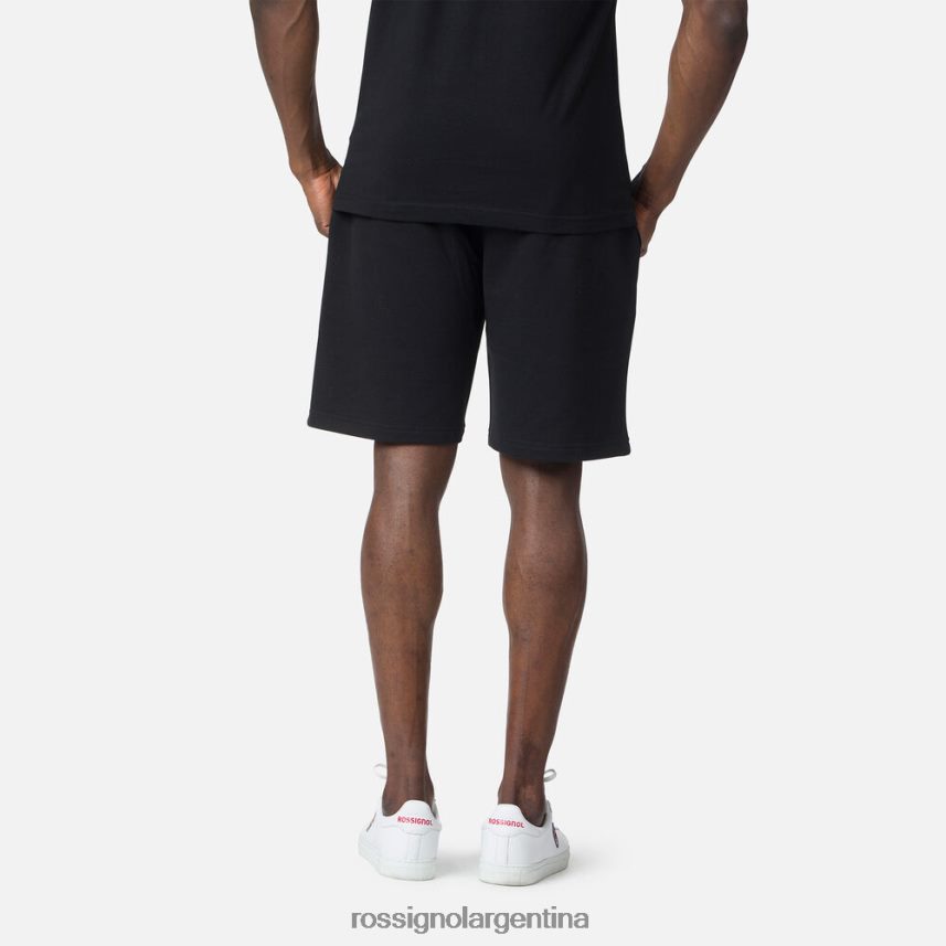 Rossignol hombres shorts de algodón con logo 82LVV6459 negro fondos