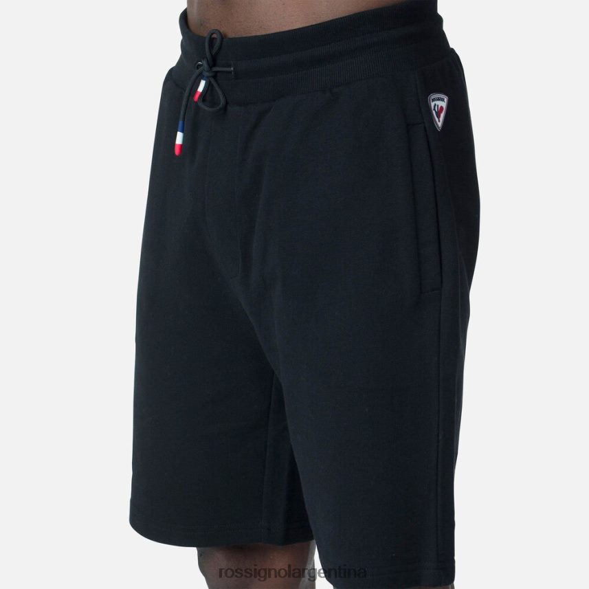 Rossignol hombres shorts de algodón con logo 82LVV6459 negro fondos
