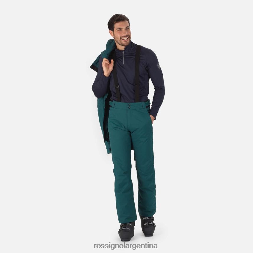 Rossignol hombres pantalones de esquí 82LVV6267 verde azulado fondos