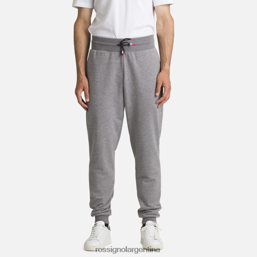 Rossignol hombres pantalones deportivos de algodón con logo 82LVV6379 cuero gris fondos