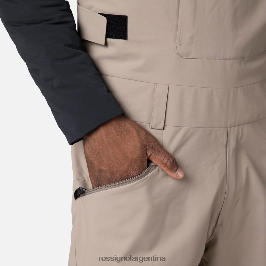 Rossignol hombres pantalones con pechera relajados 82LVV6388 duna fondos
