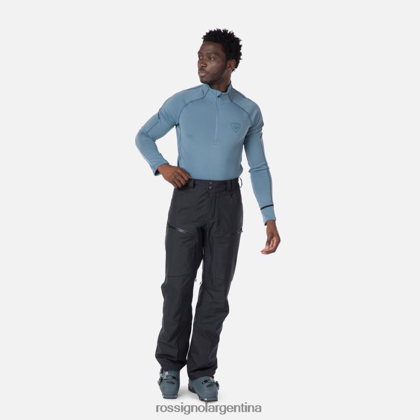 Rossignol hombres pantalones skpr de tres capas 82LVV6513 negro fondos