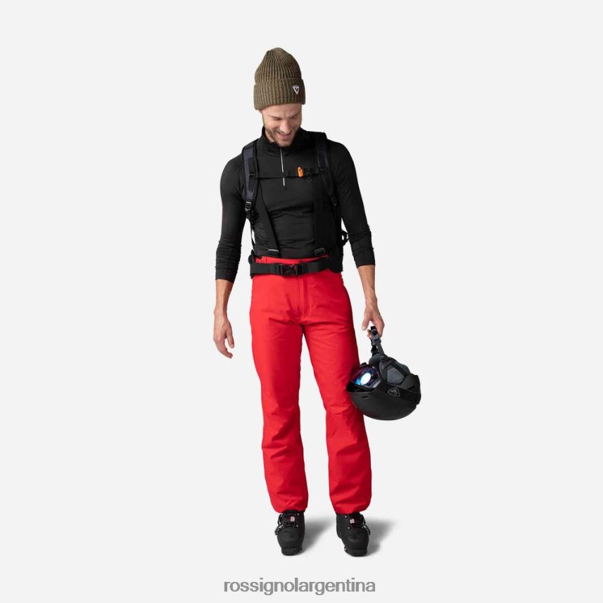 Rossignol hombres camiseta interior classique con media cremallera 82LVV6347 negro tapas