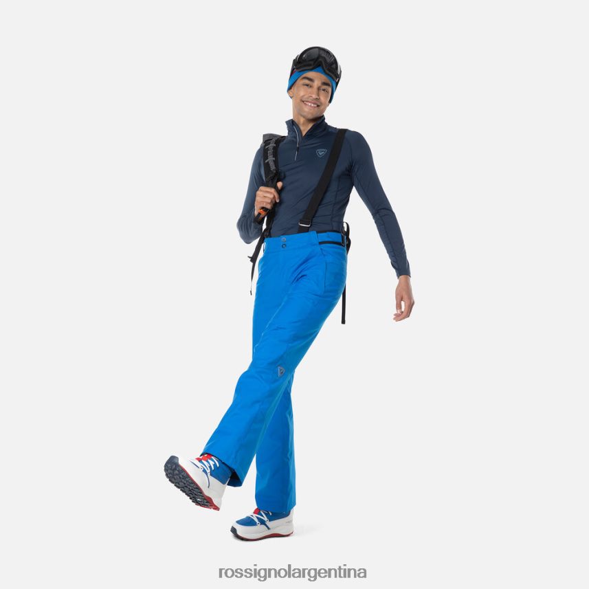 Rossignol hombres camiseta interior classique con media cremallera 82LVV6456 azul marino oscuro tapas