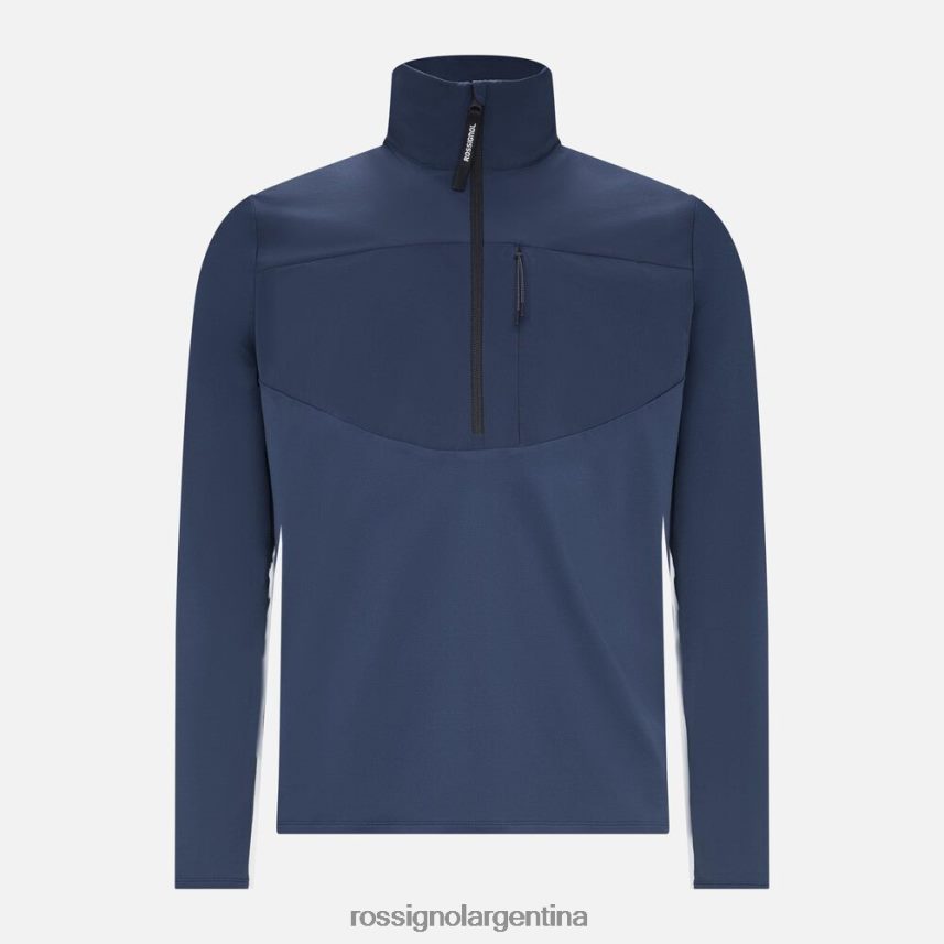 Rossignol hombres Capa intermedia con 1/2 cremallera 82LVV6157 azul marino oscuro tapas
