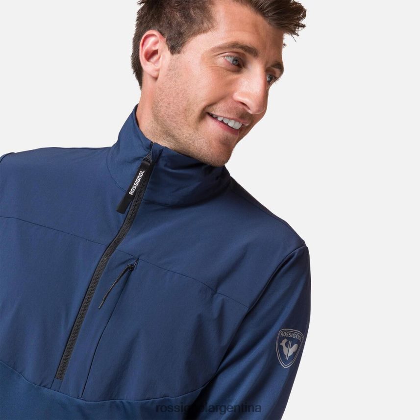 Rossignol hombres Capa intermedia con 1/2 cremallera 82LVV6157 azul marino oscuro tapas