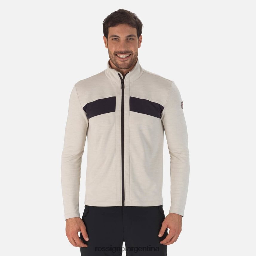 Rossignol hombres React Merino capa intermedia con cremallera completa 82LVV6606 paloma salvaje tapas