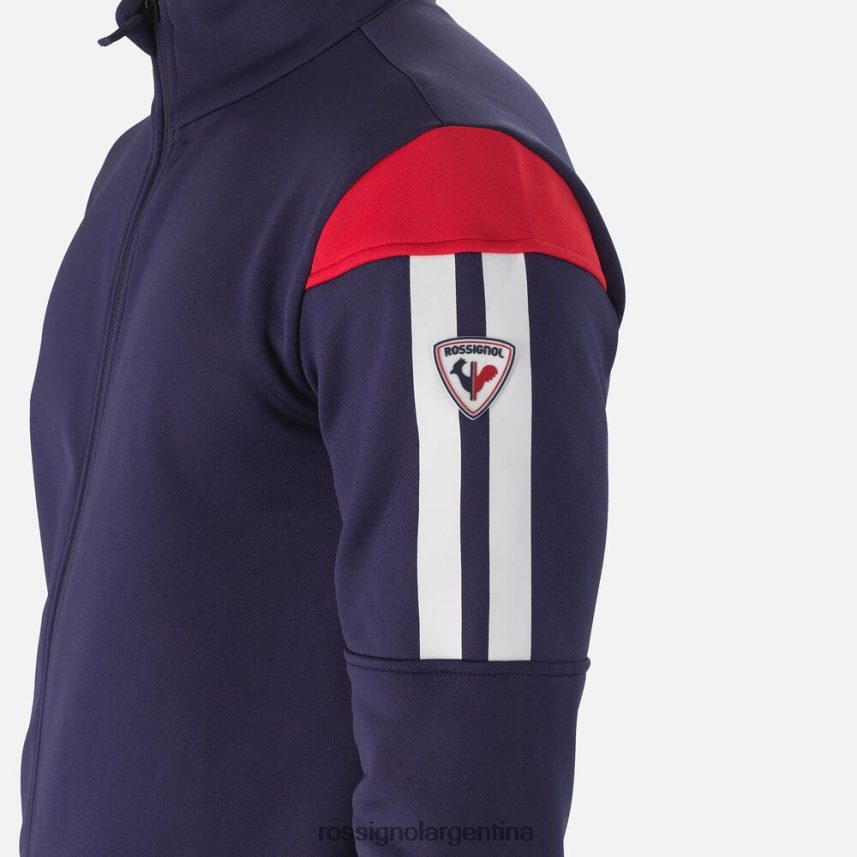Rossignol hombres capa intermedia aérea con cremallera completa 82LVV6581 azul marino oscuro tapas