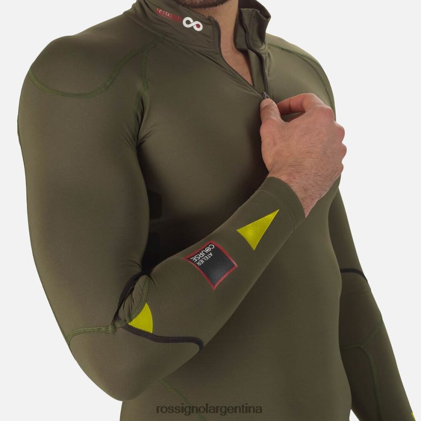 Rossignol hombres camiseta de carrera de compresión infini 82LVV6111 hoja de acino tapas