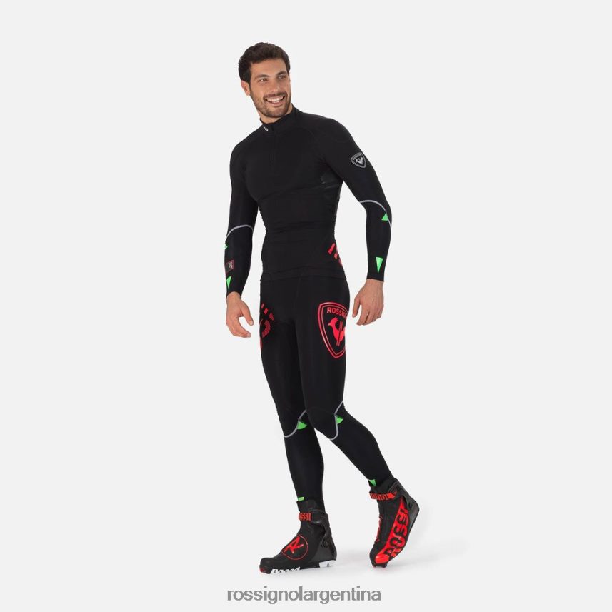 Rossignol hombres camiseta de carrera de compresión infini 82LVV6569 rojo neón tapas
