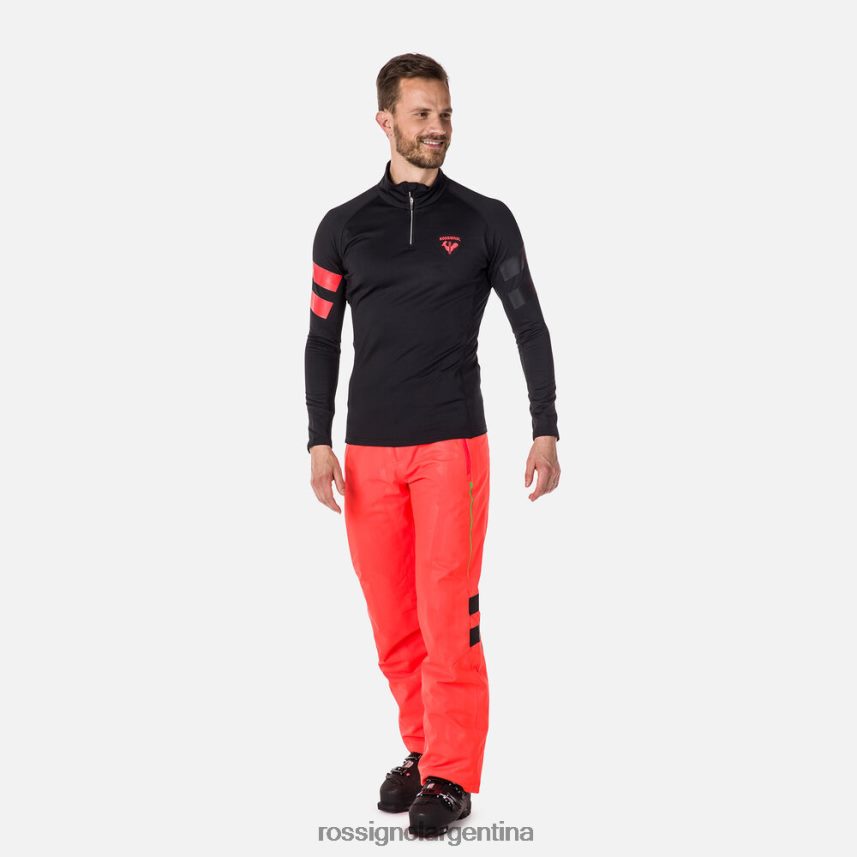 Rossignol hombres Classique Hero top polar con media cremallera 82LVV6115 negro tapas