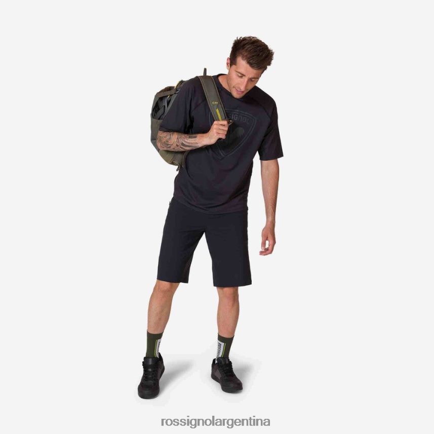 Rossignol hombres Jersey de manga corta con corte clásico. 82LVV626 negro tapas