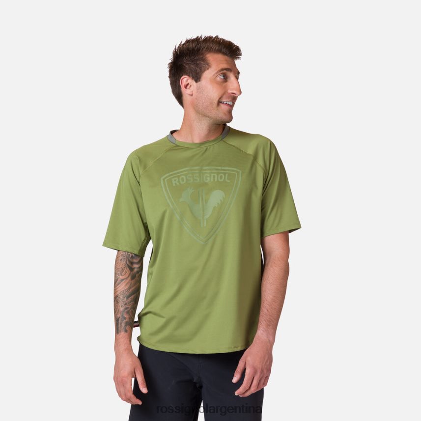 Rossignol hombres Jersey de manga corta con corte clásico. 82LVV628 Musgo Verde tapas