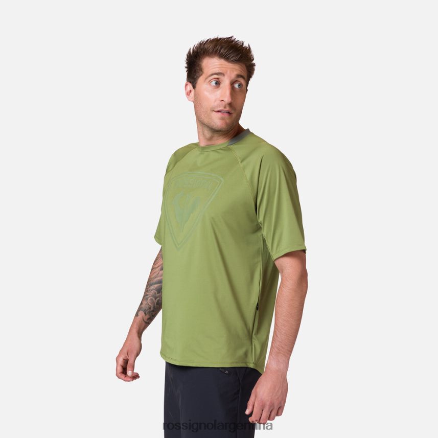Rossignol hombres Jersey de manga corta con corte clásico. 82LVV628 Musgo Verde tapas