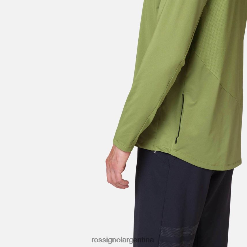 Rossignol hombres Jersey de manga larga con corte clásico. 82LVV670 Musgo Verde tapas