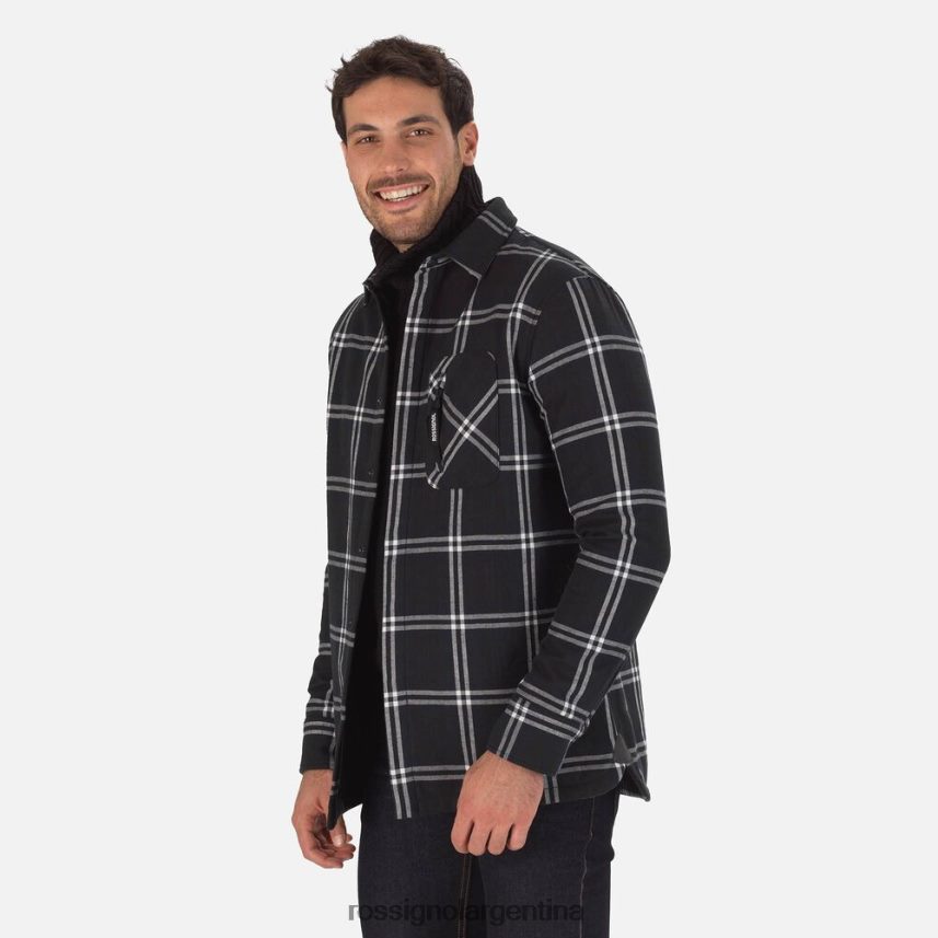 Rossignol hombres camisa de franela 82LVV6240 negro tapas