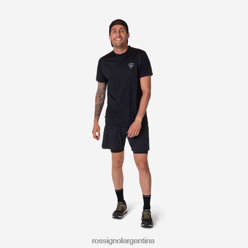 Rossignol hombres camiseta activa 82LVV6283 negro tapas