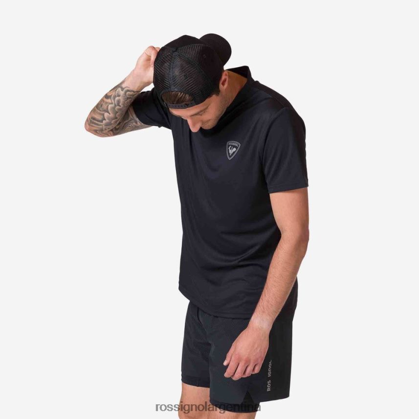 Rossignol hombres camiseta activa 82LVV6283 negro tapas