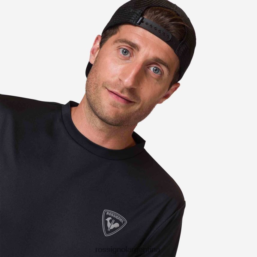 Rossignol hombres camiseta activa 82LVV6283 negro tapas