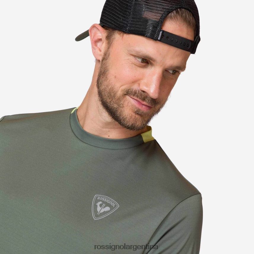 Rossignol hombres camiseta activa 82LVV687 verde ébano tapas