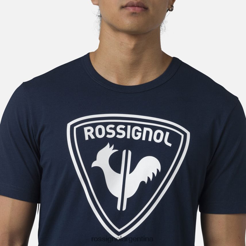 Rossignol hombres camiseta con logo 82LVV6291 azul marino oscuro tapas