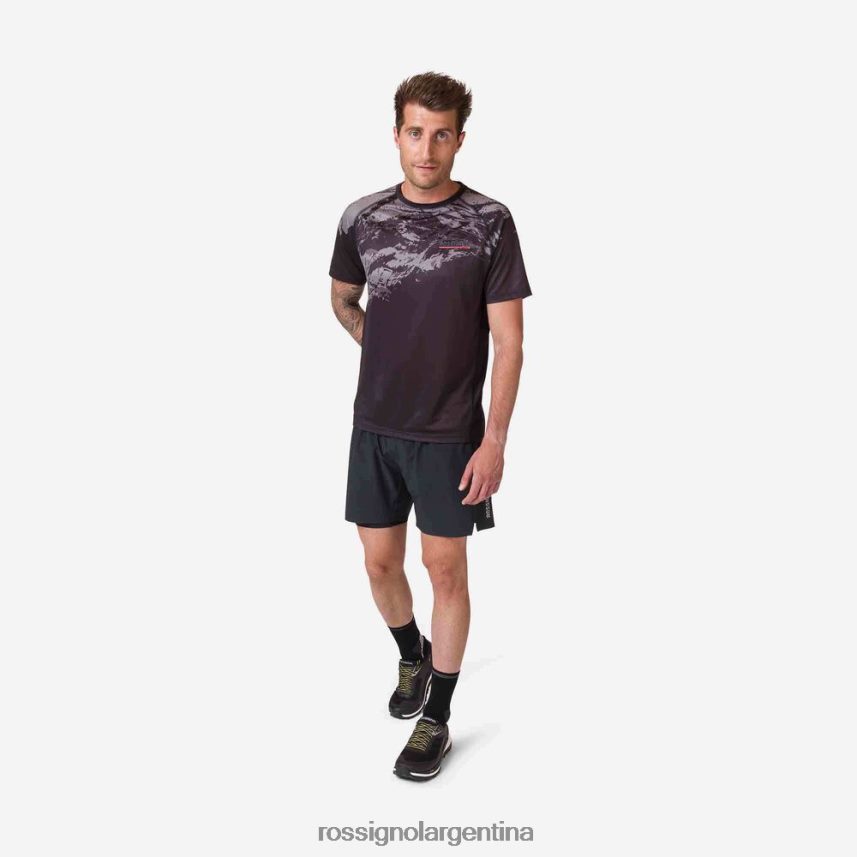 Rossignol hombres camiseta ligera 82LVV69 negro tapas