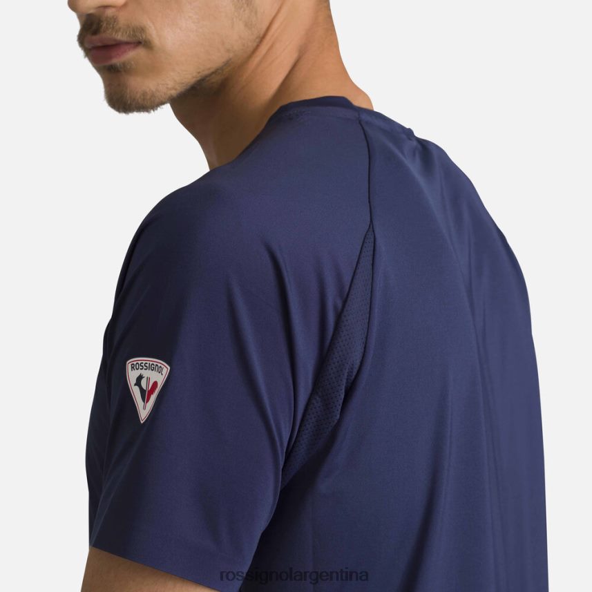 Rossignol hombres camiseta ligera y transpirable 82LVV6140 azul marino oscuro tapas