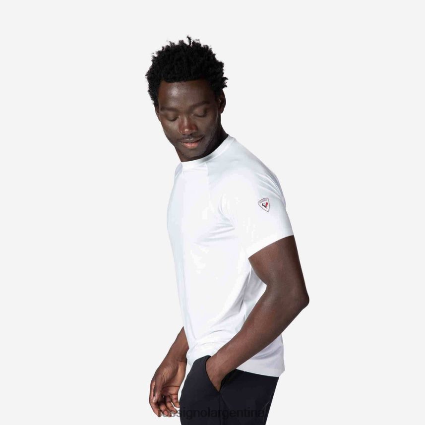 Rossignol hombres camiseta ligera y transpirable 82LVV656 blanco tapas
