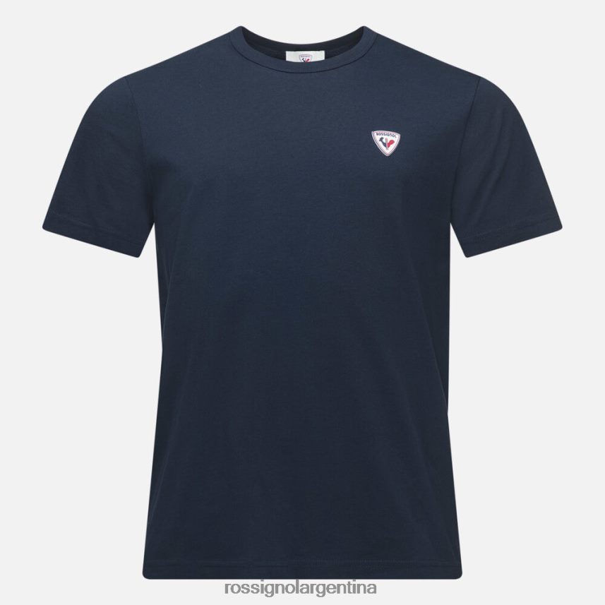 Rossignol hombres camiseta lisa con logo 82LVV634 azul marino oscuro tapas