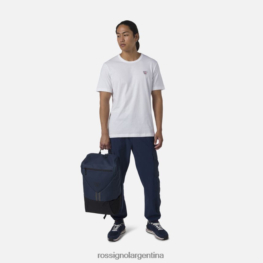 Rossignol hombres camiseta lisa con logo 82LVV640 blanco tapas