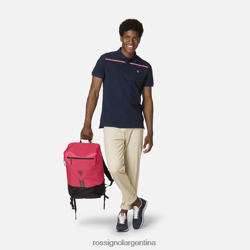 Rossignol hombres playera tipo polo con cinta del logo 82LVV6515 azul marino oscuro tapas