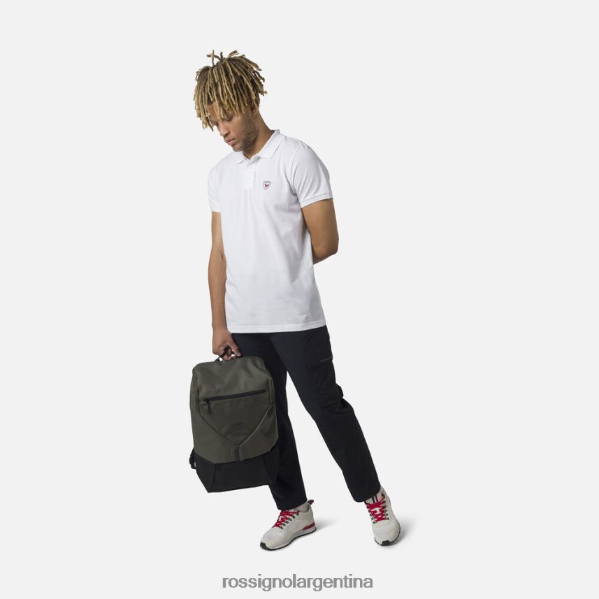 Rossignol hombres polo con logo 82LVV620 blanco tapas