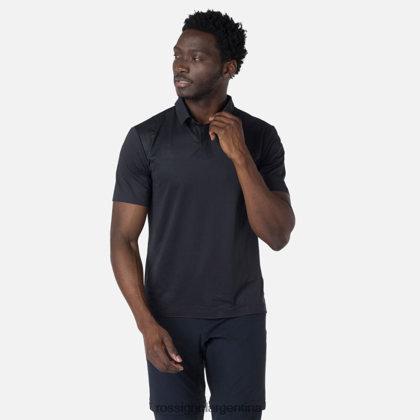 Rossignol hombres polo ligero y transpirable 82LVV611 negro tapas