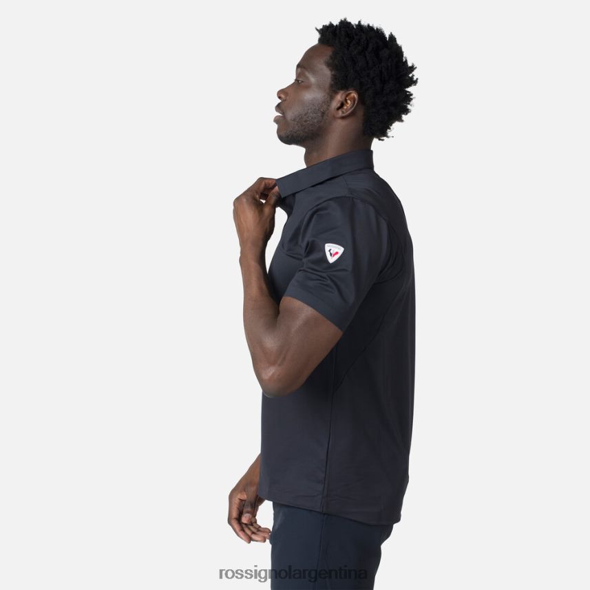 Rossignol hombres polo ligero y transpirable 82LVV611 negro tapas