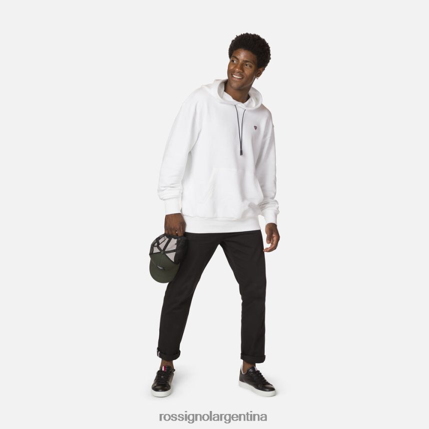 Rossignol hombres sudadera con capucha 82LVV6493 blanco tapas
