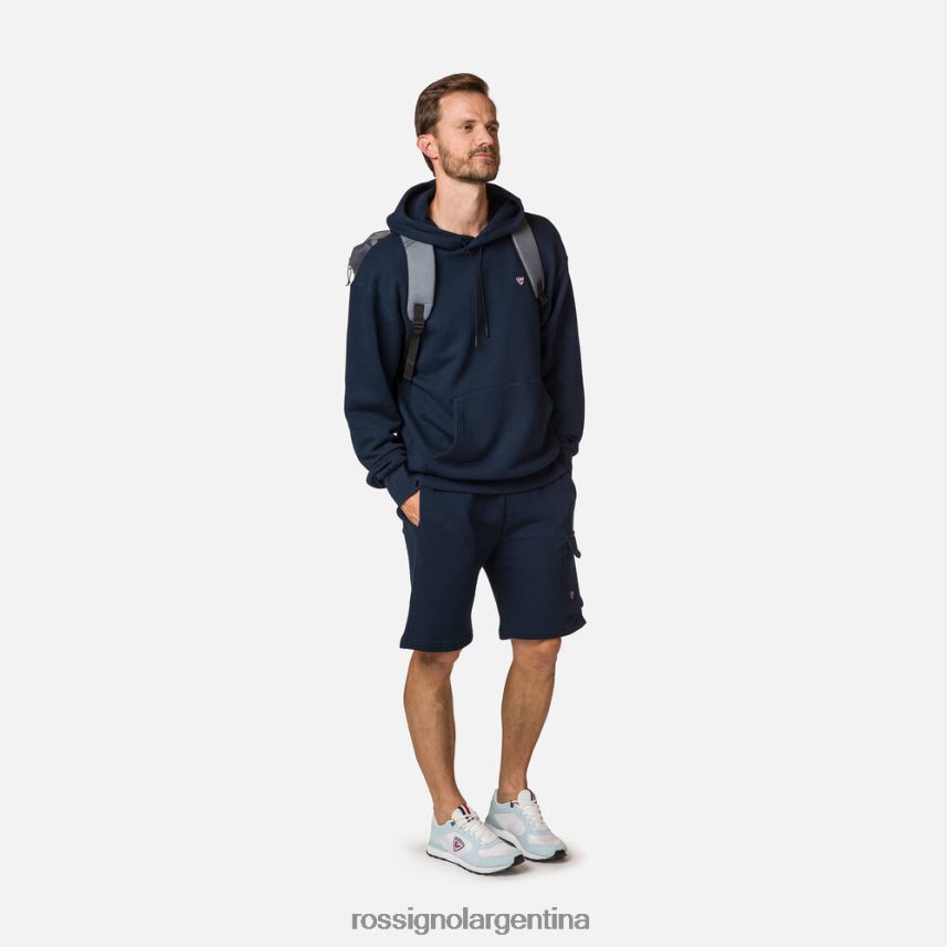 Rossignol hombres sudadera con capucha 82LVV674 azul marino oscuro tapas