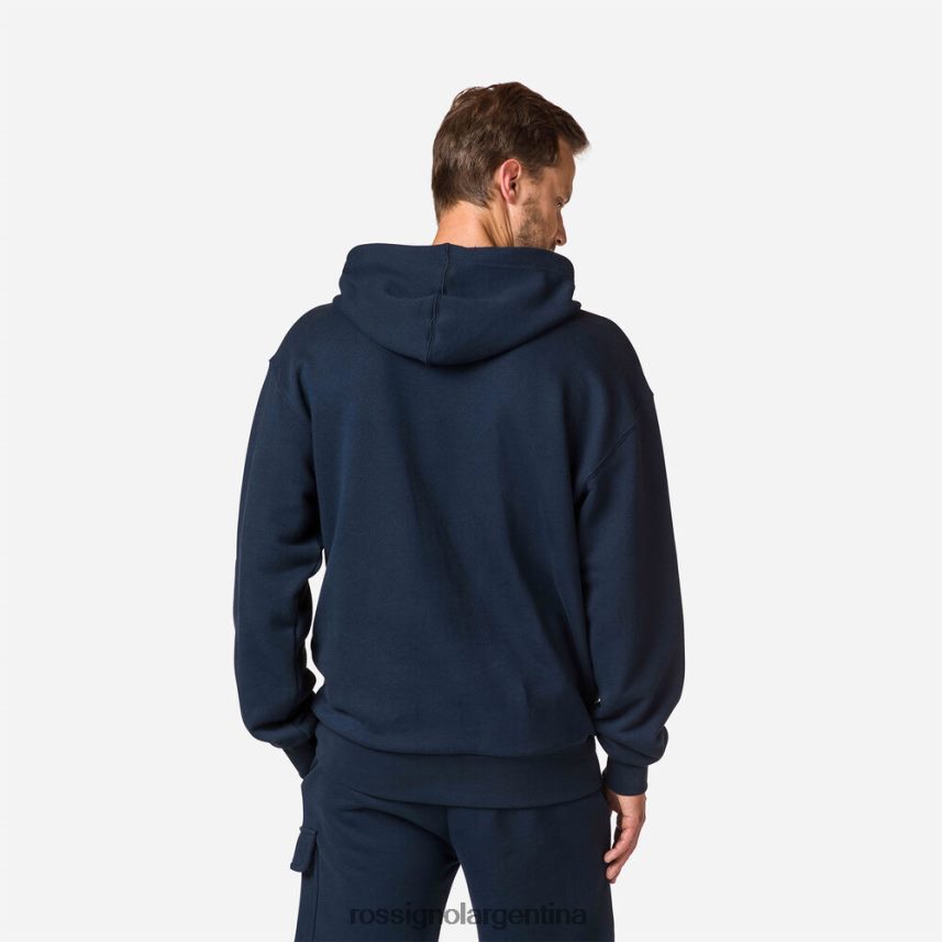 Rossignol hombres sudadera con capucha 82LVV674 azul marino oscuro tapas