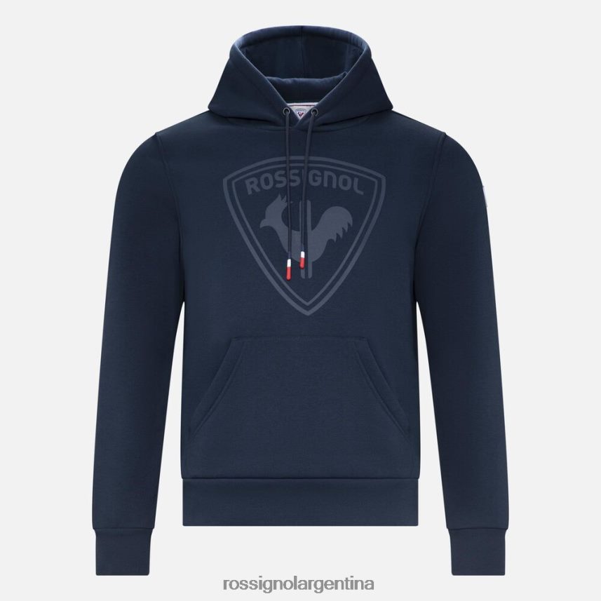 Rossignol hombres sudadera con capucha y logo 82LVV665 azul marino oscuro tapas