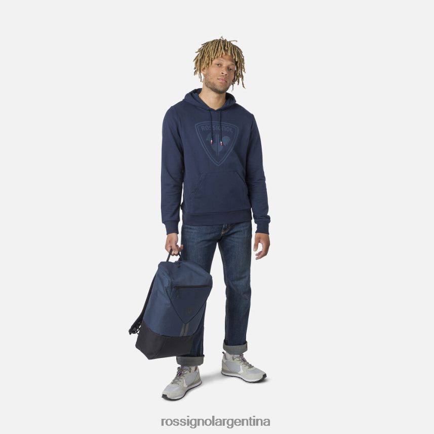 Rossignol hombres sudadera con capucha y logo 82LVV665 azul marino oscuro tapas