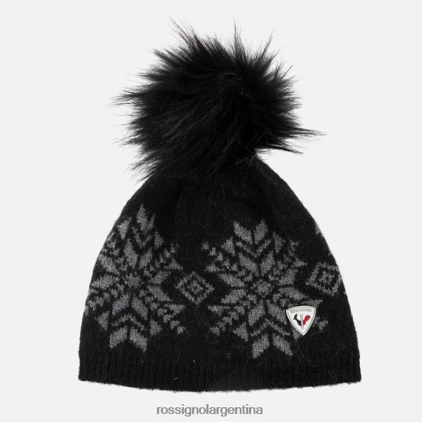 Rossignol mujer gorro de copo de nieve 82LVV6720 negro accesorios