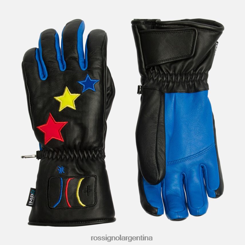 Rossignol mujer guantes impermeables de cuero Steeny 82LVV6754 negro accesorios
