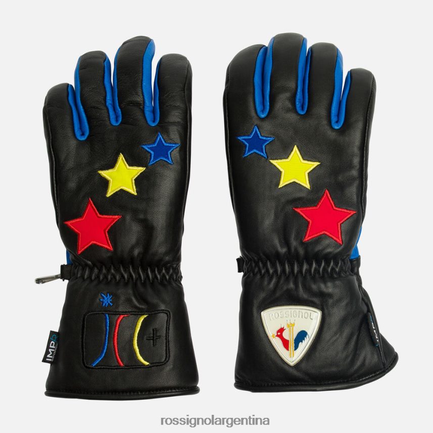 Rossignol mujer guantes impermeables de cuero Steeny 82LVV6754 negro accesorios