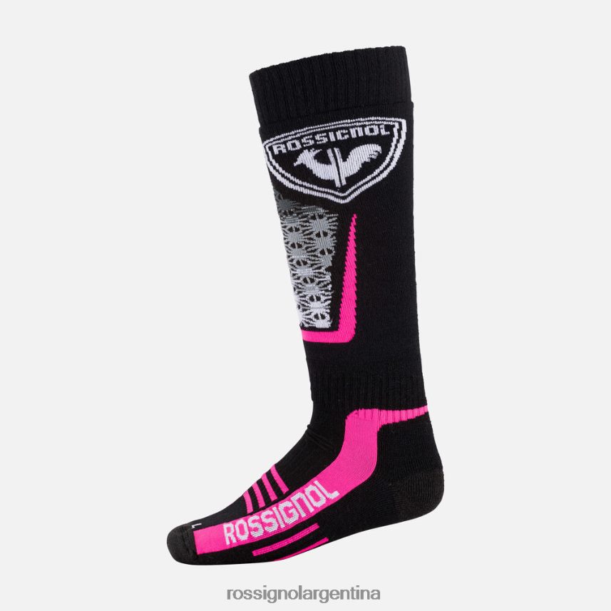 Rossignol mujer calcetines de esquí de lana y seda 82LVV6708 rosa fluo accesorios