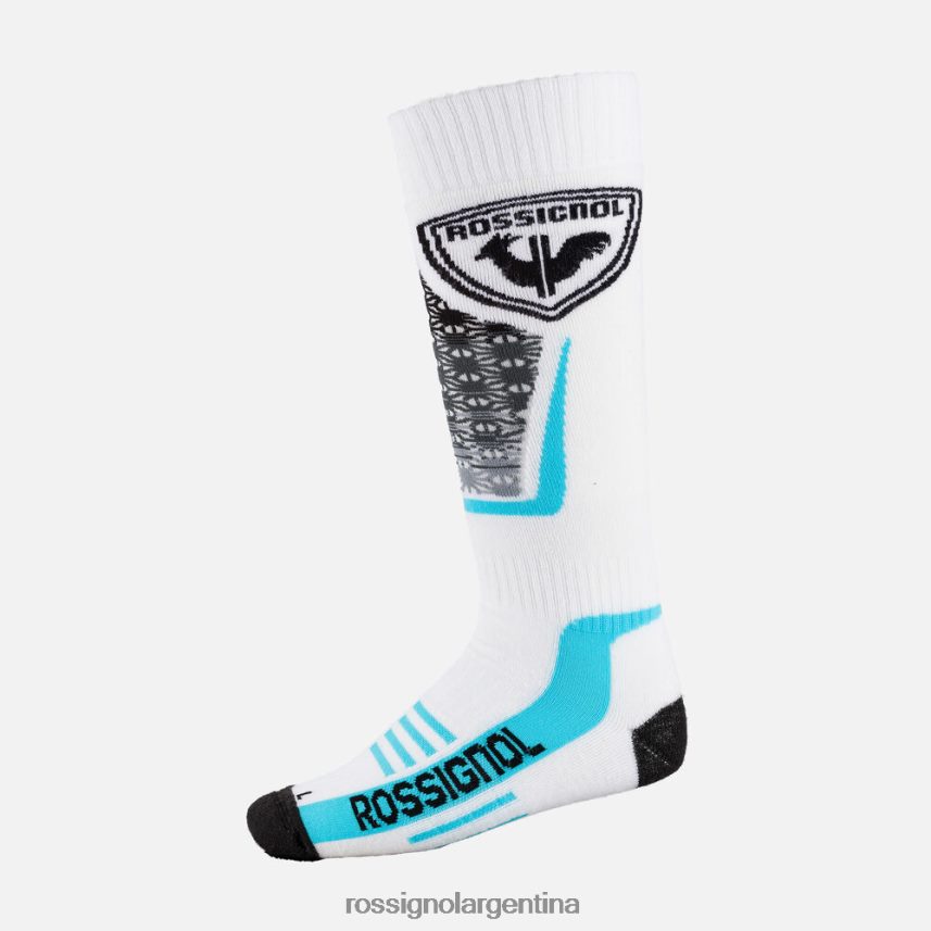 Rossignol mujer calcetines de esquí de lana y seda 82LVV6710 blanco accesorios