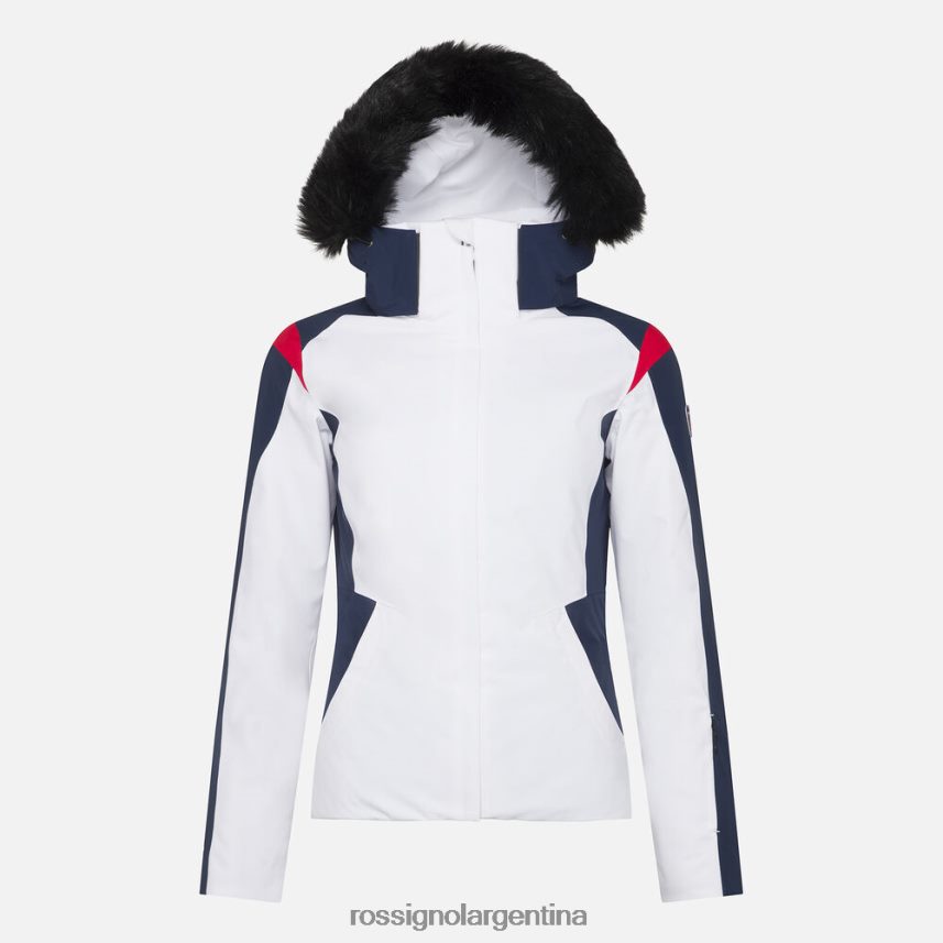 Rossignol mujer chaqueta de esquí aéreo 82LVV61091 blanco tapas