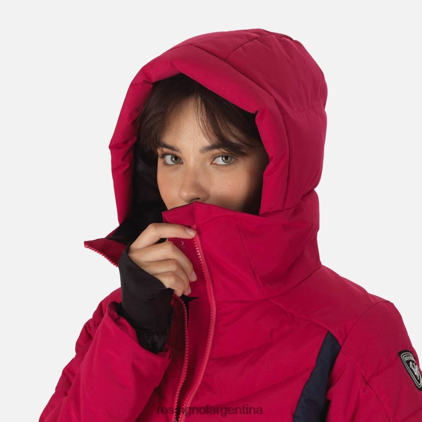 Rossignol mujer chaqueta de esquí courbe 82LVV61112 cereza tapas