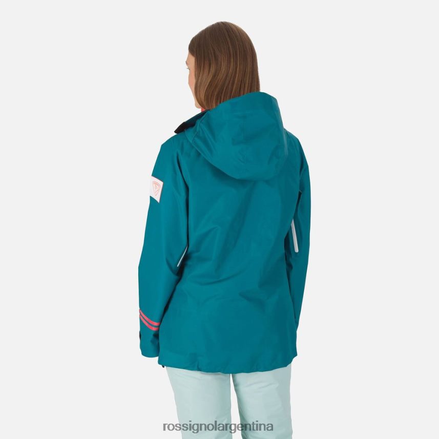 Rossignol mujer chaqueta de esquí de taller 82LVV61117 esmeralda oscura tapas