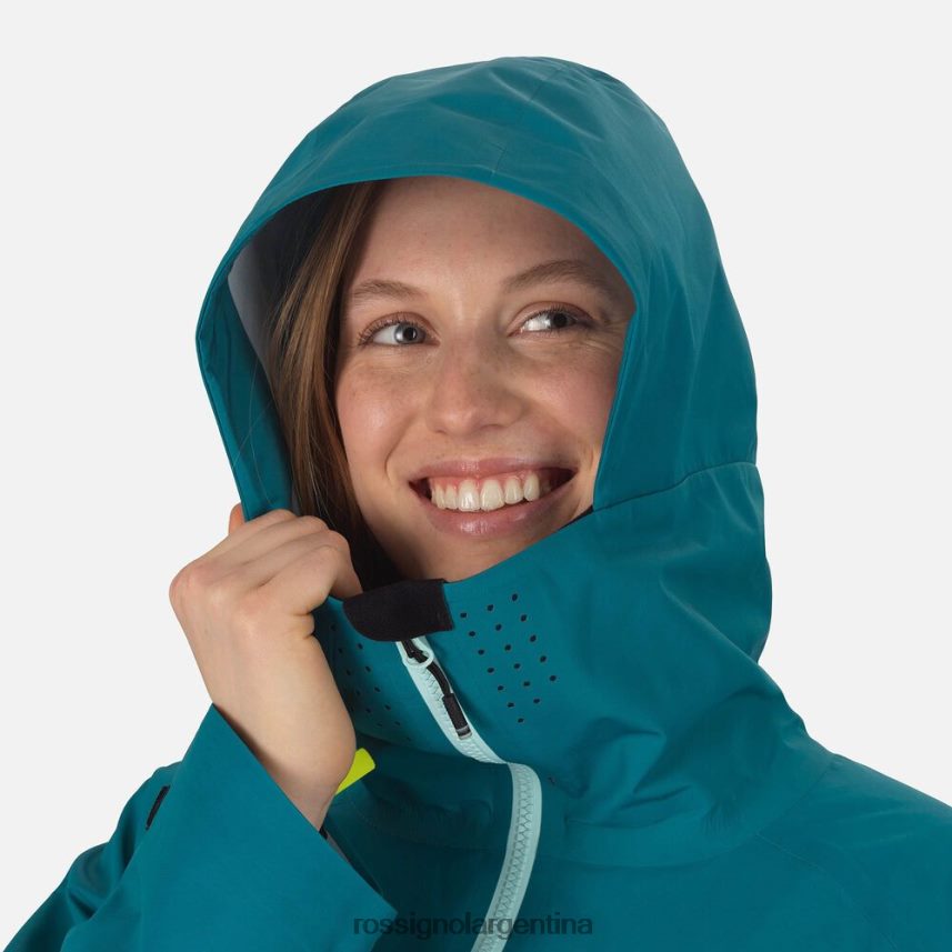Rossignol mujer chaqueta de esquí de taller 82LVV61117 esmeralda oscura tapas
